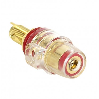 ELECAUDIO BP-205 Gold plated isolated binding post V2 (Red)