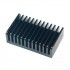 Radiateur dissipateur thermique anodisé Noir 58.5x35.6x17.75mm