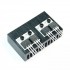 Heat Sink Aluminium Black 58.5x35.6x17.75mm