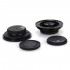 ELECAUDIO SD-40 Contrepointes Compatibles Vibrapod 42x6mm Noir (Set x4)
