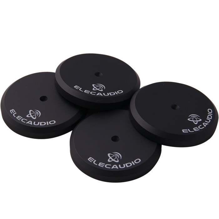 ELECAUDIO SD-40 Contrepointes Compatibles Vibrapod 42x6mm Noir (Set x4)