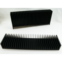 Radiateur dissipateur thermique anodisé Noir 300x80x40