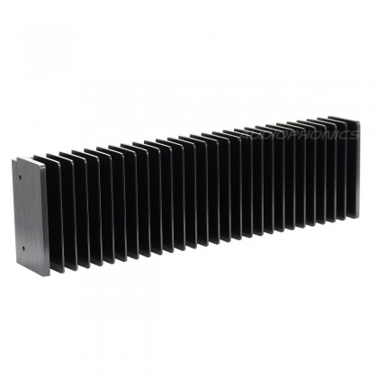 Radiateur Dissipateur Thermique Anodisé Noir 300x85x50