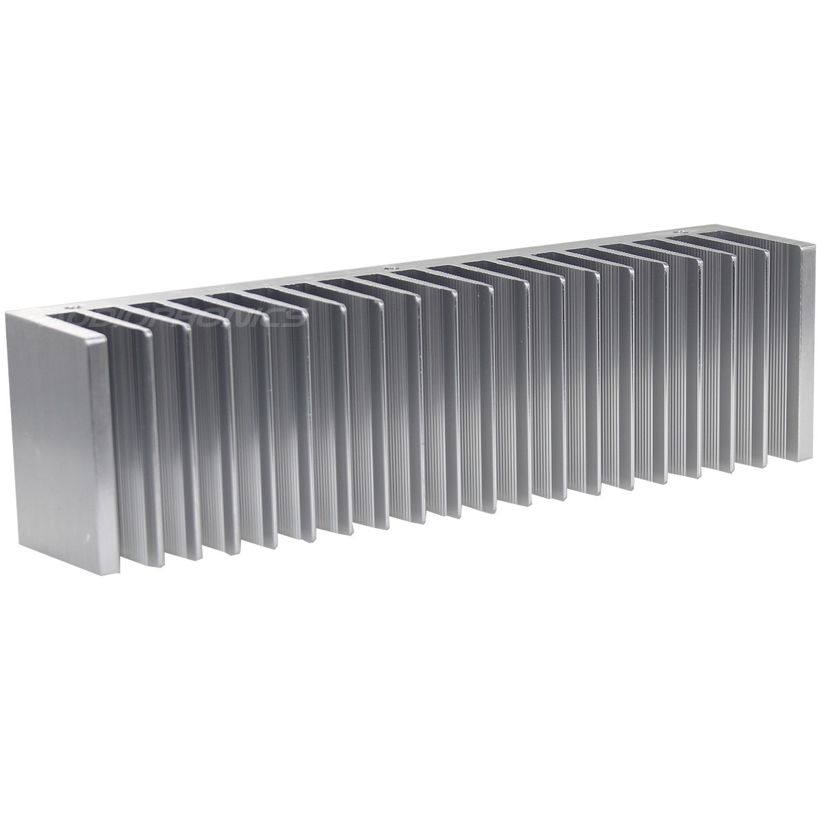  Heat Sink Radiator Black Anodized 200x72x40 Silver