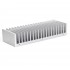  Heat Sink Radiator Black Anodized 200x72x40 Silver