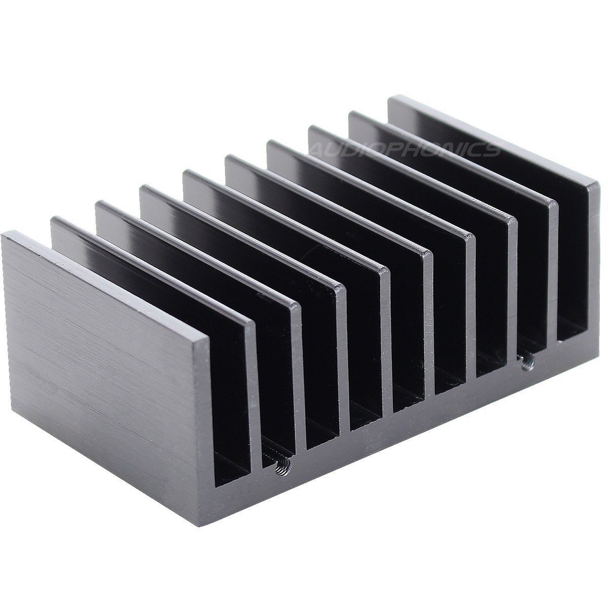  Heat Sink Radiator LM 3875 Black Anodized 77x47x30mm Black