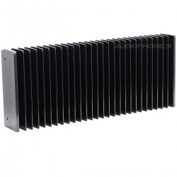 Radiateur Dissipateur Thermique Anodisé 301x125x50mm Noir