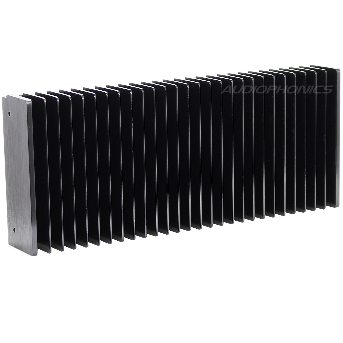 Heat Sink Radiator Black Anodized 300x125x50mm Black