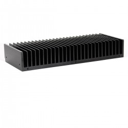 Radiateur Dissipateur Thermique Anodisé 301x125x50mm Noir