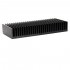 Heat Sink Radiator Black Anodized 300x125x50mm Black