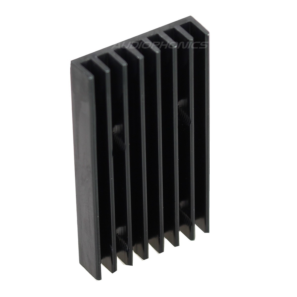 Heat Sink Radiator Black Anodized 40x22x5mm Black TO220 Audiophonics