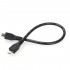 Micro USB-B / Micro USB-B Male Double Shield Cable 25cm
