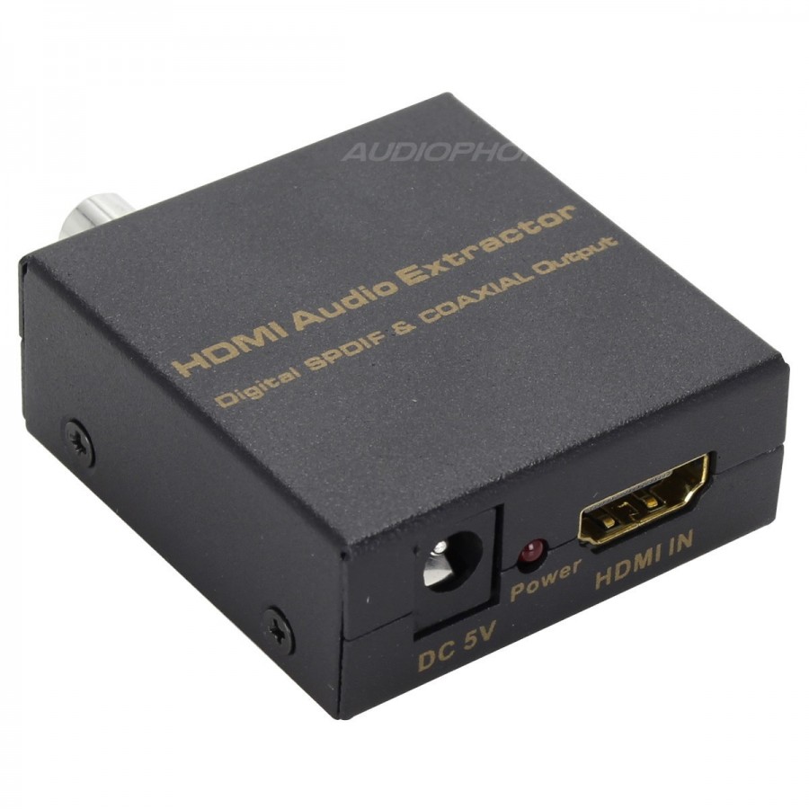 Extracteur audio HDMI / MHL vers I2S / Coaxial / Optique 4K 60Hz -  Audiophonics