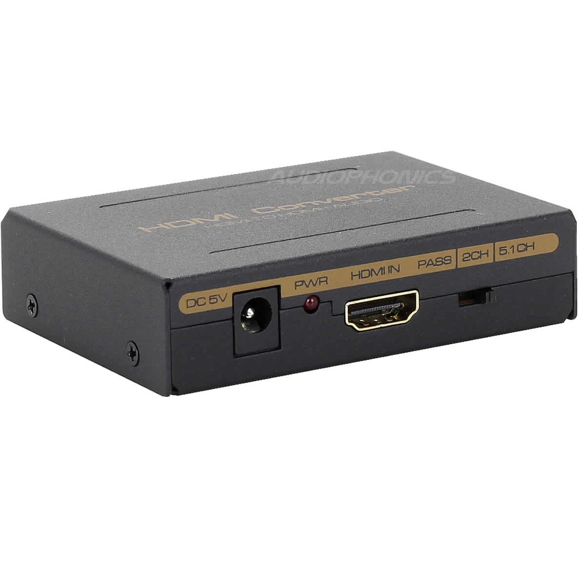 HDMI 5.1 to HDMI and Audio optical / RCA stereo Converter