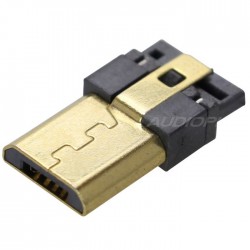 Connecteur Micro USB mâle Type B DIY plaqué Or