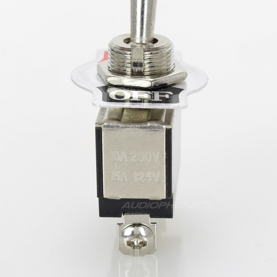 Audiophonics - 1 Pole Aviation Type Toggle Switch ON-OFF 250V 10A