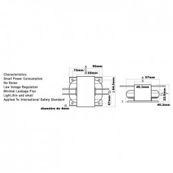 Transformer R-CORE 60VA 15-0-15V