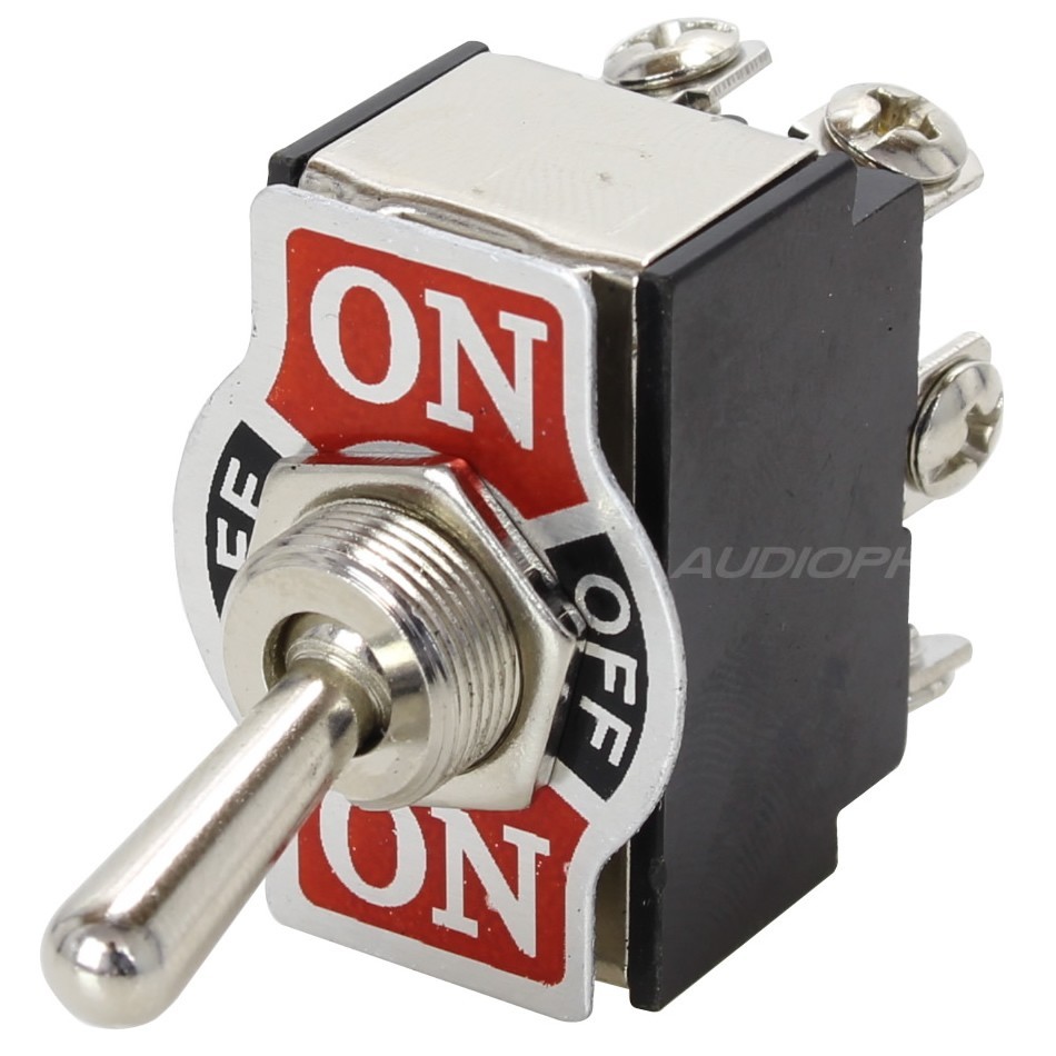 2 Poles Aviation Type Toggle Switch ON-OFF-ON 250V 10A