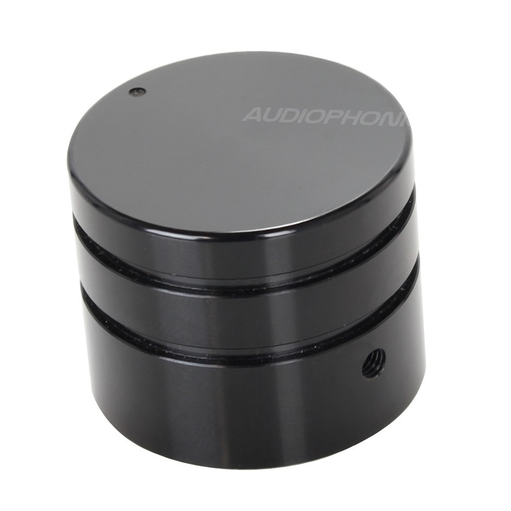 Knob Aluminium D Shaft 30mm Ø6mm Black for DIY Case