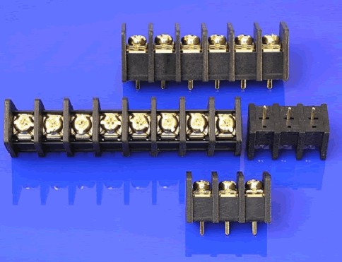 Terminal block for 6-pole universal circuit board