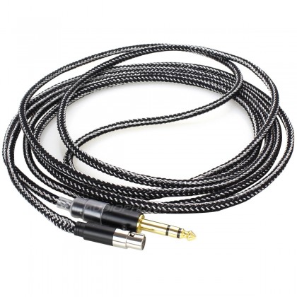 1877PHONO Cali Black Headphone Cable Jack 6,3mm / Mini XLR 3m