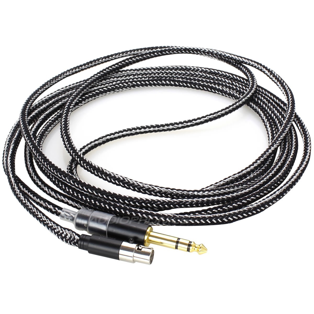 1877PHONO CALI BLACK 6.35-MINI XLR Câble pour casque Jack 6.35mm / Mini XLR  Noir 3m - Audiophonics