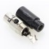 1877PHONO HEMI-HP Gold Plated 3 Way Female Mini XLR Connector Ø4,4mm Black (Unit)