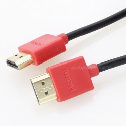 Câble HDMI 1.4 Mâle Slim 4K 2160p High Speed Ethernet 0.5m