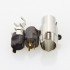 1877PHONO HEMI-HP Gold Plated 3 Way Female Mini XLR Connector Ø4,4mm Black (Unit)