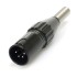 FURUTECH FP-705M (R) XLR Male 4PIN Rhodium plated Ø 9mm (Unit)