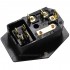 IEC Gold Plated Copper + Switch + 10A Fuse Holder