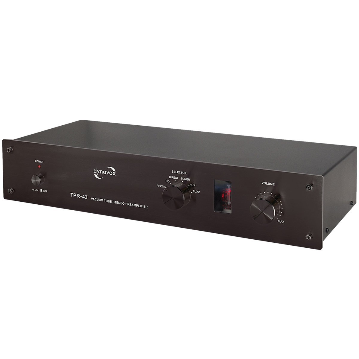 DYNAVOX TPR-43 Valve Phono Preamp / Selector Stereo (MM/MC) Black