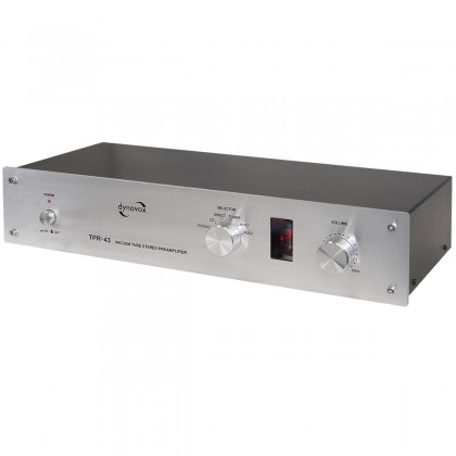 Dynavox TPR-43 Préampli / Sélecteur Phono Stéréo à Tube (MM/MC) Silver