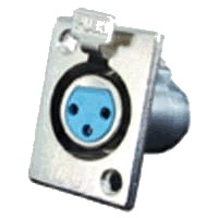 Female XLR Socket Metal