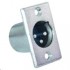 Male XLR Socket Metal