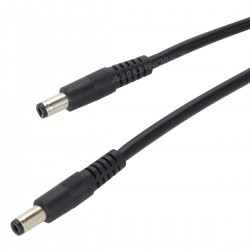 Male Jack DC to Male Jack DC Cable 5.5 / 2.1mm 18AWG 1m