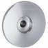 Knob Aluminium Hat Style 39x25x18mm Ø6mm Silver