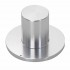 Knob Aluminium Hat Style 39x25x18mm Ø6mm Silver