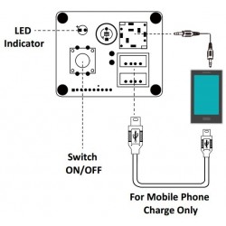 SURE JAB 2 AA-JA11112 interface d'extension jack 3.5mm/Chargeur USB