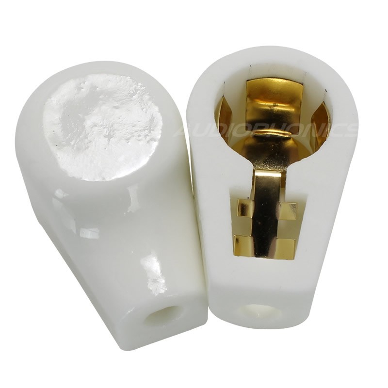 Ceramic Gold Plated Tube Anode Cap Ø14mm (Unit)