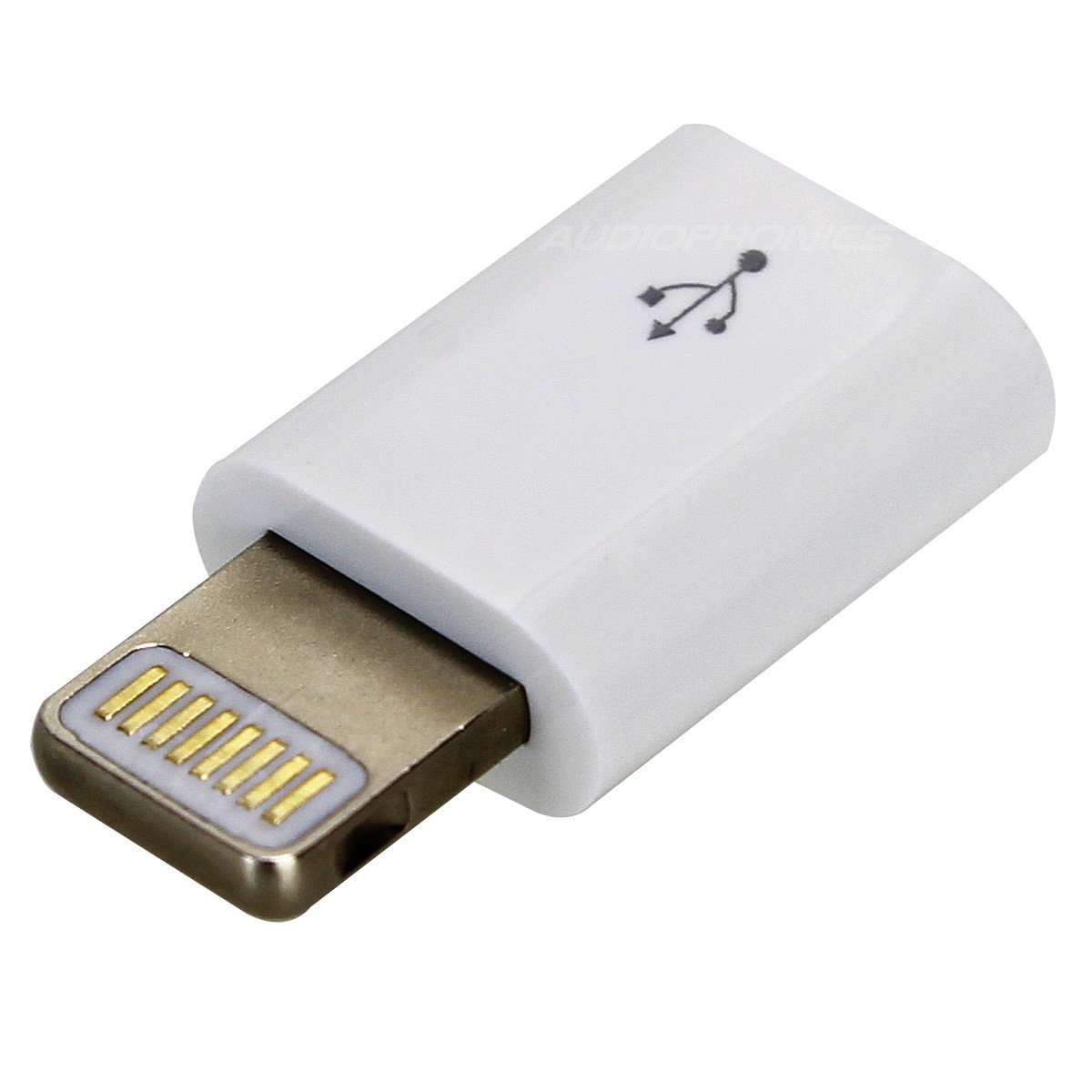 Micro USB to Lightning Adaptor White
