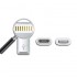 Micro USB to Lightning Adaptor White