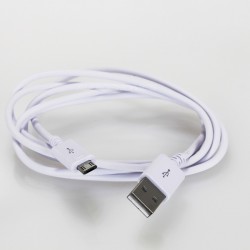 USB-A Male / Micro USB-B Male Cable 2.0 1.5m White
