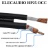 ELECAUDIO HP-25OCC Câble Haut-Parleur Cuivre OCC / OFC Isolé PTFE 2x5.1mm² Ø7.5mm