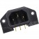 ELECAUDIO ES-2G IEC Inlet Angled for Electronic Board Circuit Gold Plated