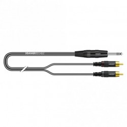 SOMMERCABLE ONYX 2025 MKII Câble de Modulation Jack 6.35mm to 2x RCA 2.5m