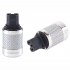 FURUTECH FI-50 NCF (R) Rhodium plated IEC Connector - Carbon Ø20mm