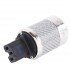 FURUTECH FI-50 NCF (R) Rhodium plated IEC Connector - Carbon Ø20mm