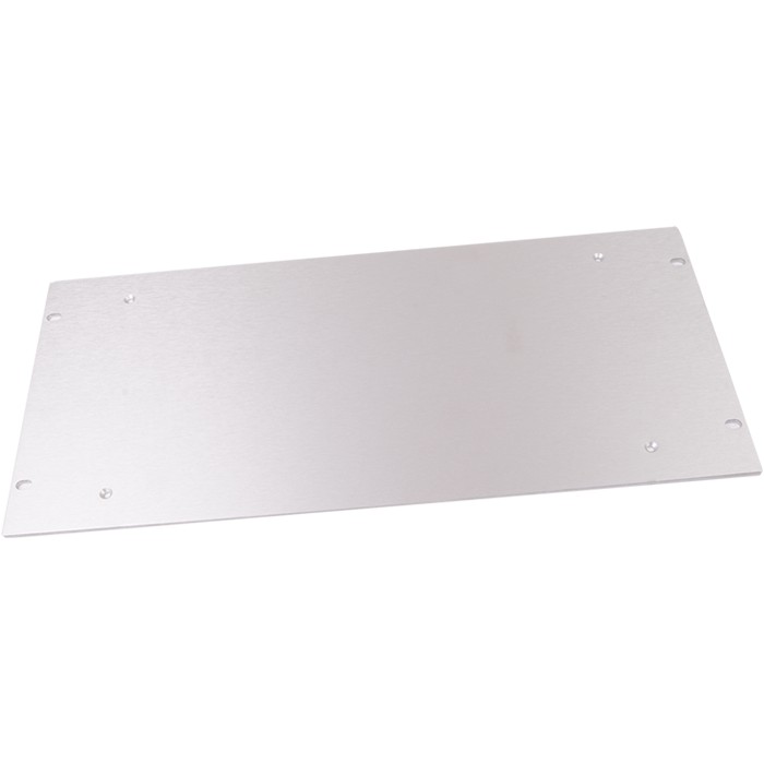 HIFI 2000 Façade aluminium 4mm Silver pour boitier Slimline 2U