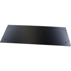 HIFI 2000 Facade aluminium 4mm Noir pour boitier 3U